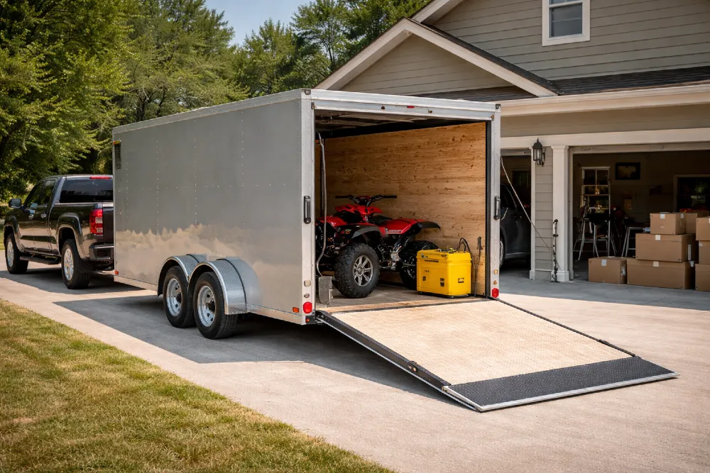 Enclosed trailer rentals